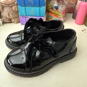 Black Zara Patent Kids Shoes